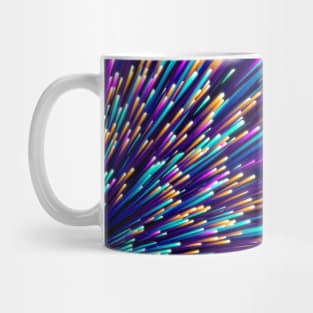 Purple, Blue And Orange Lights Mug